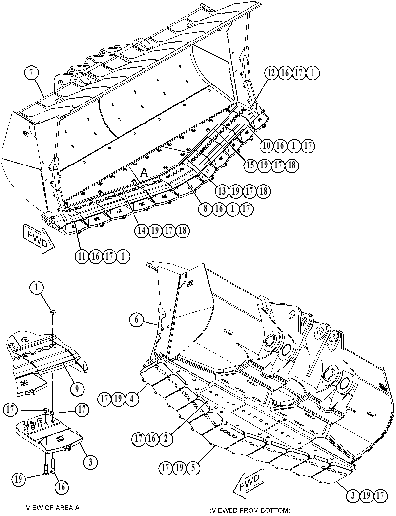 BUCKET GP-HEAVY DUTY ROCK 3194130 CAT