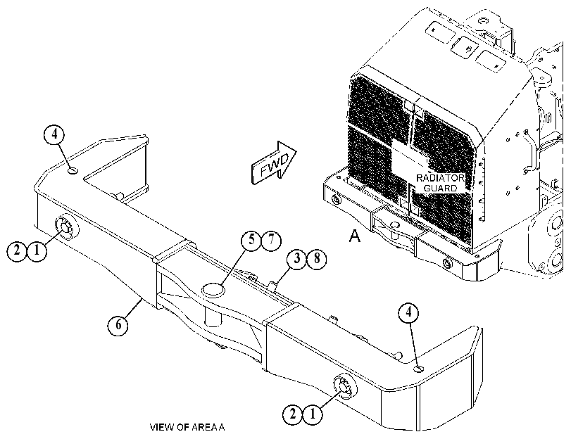 BUMPER GP-REAR 4936496 CAT