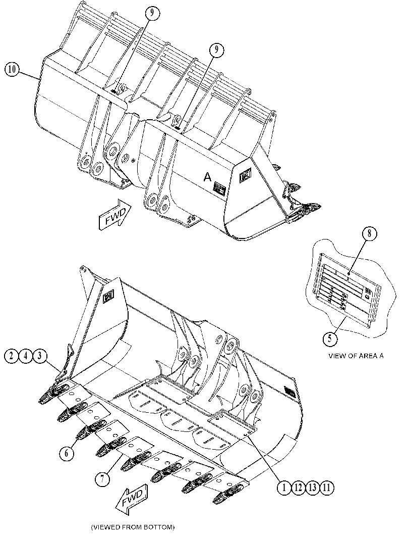 Ковш скальный 4874847 CAT