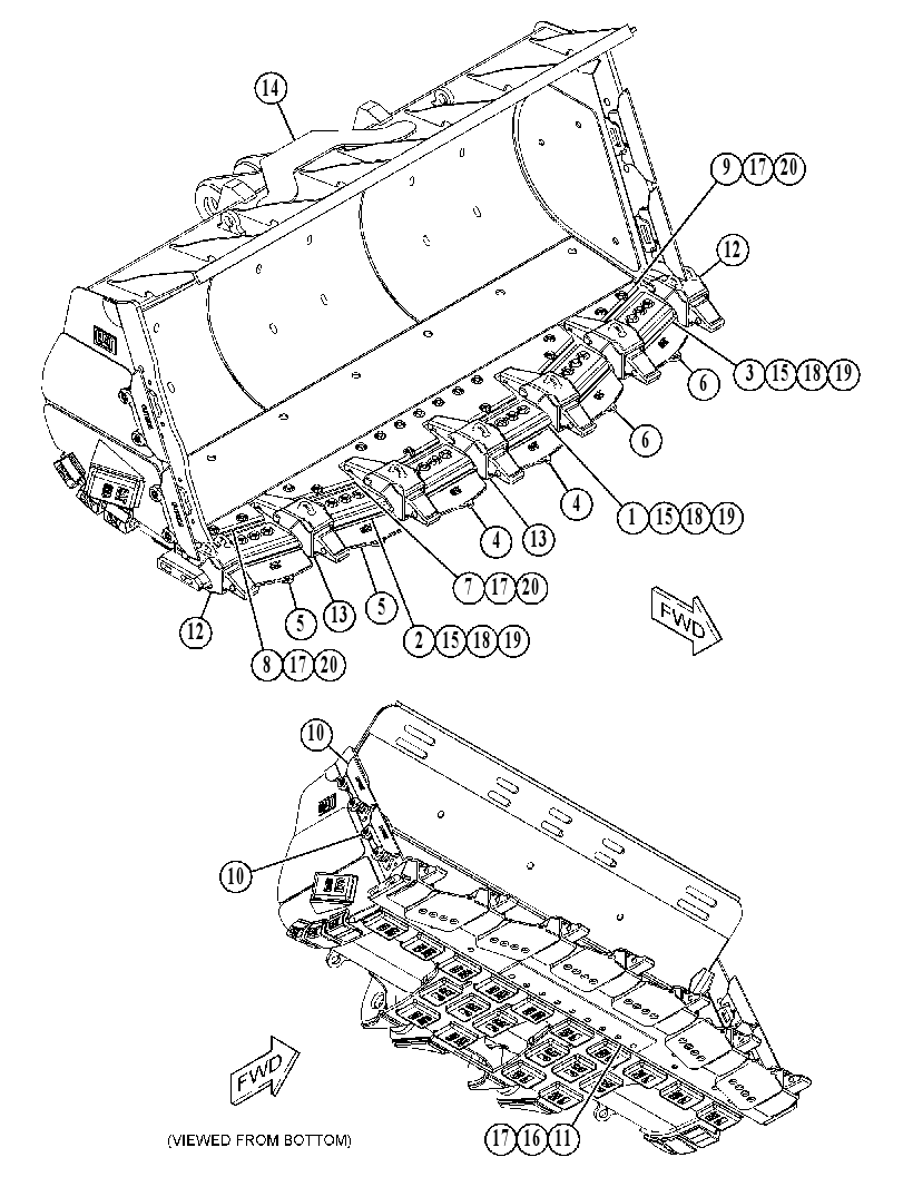 BUCKET GP-HEAVY DUTY ROCK 4989996 CAT