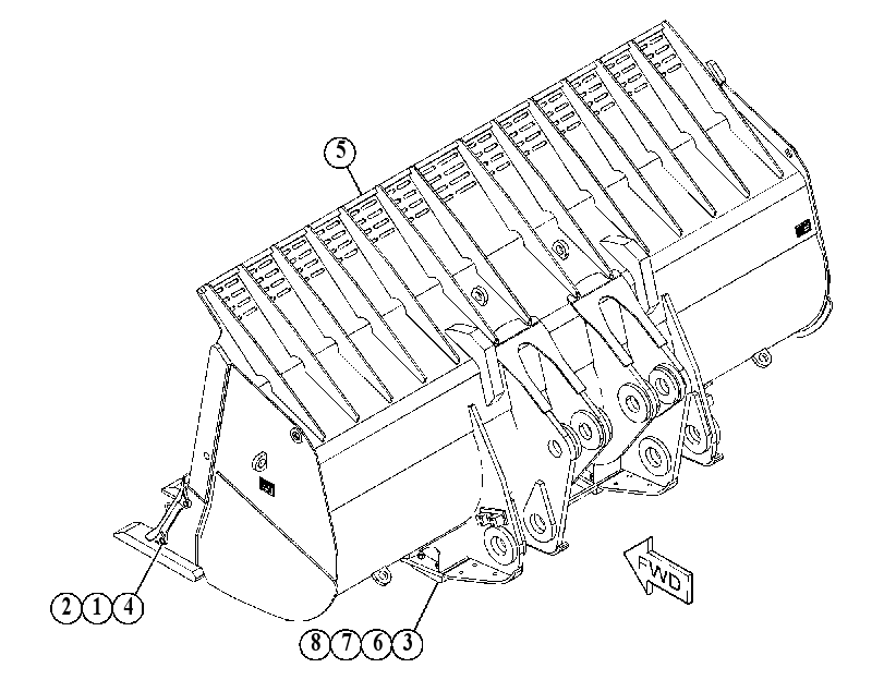 BUCKET GP-COAL 3588020 CAT