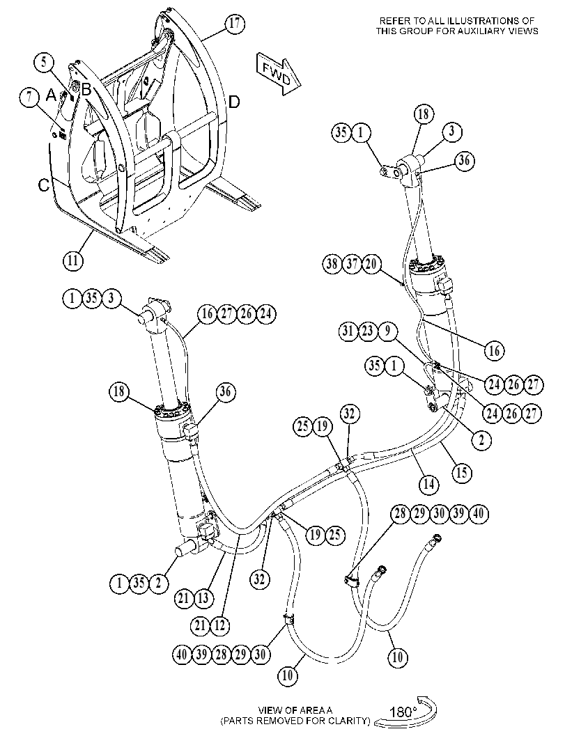 FORK GP-LOG 4675009 CAT