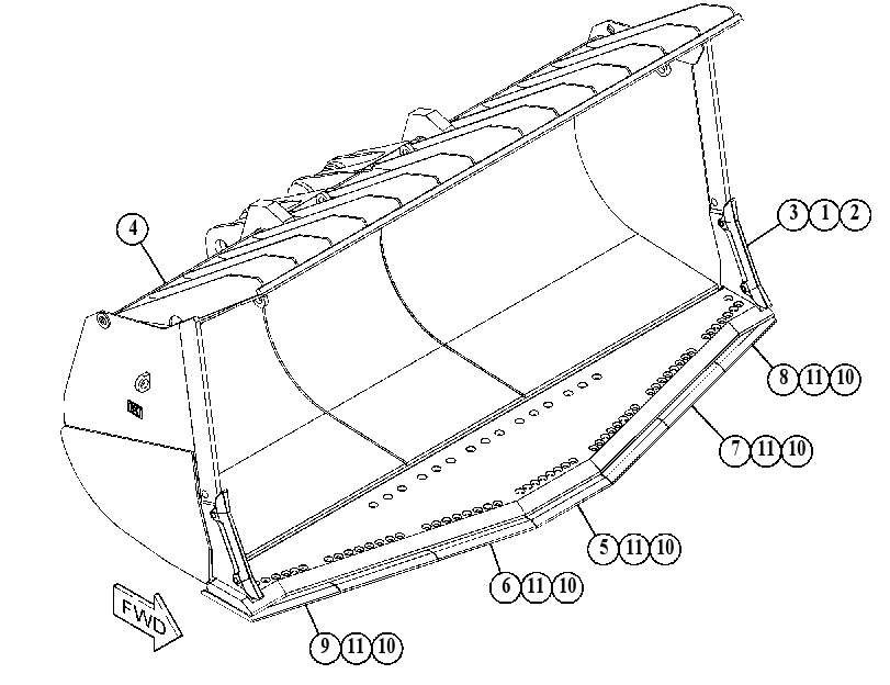 BUCKET GP-COAL 4165150 CAT