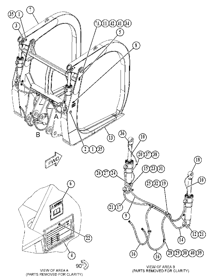 FORK GP-LOG 4316176 CAT