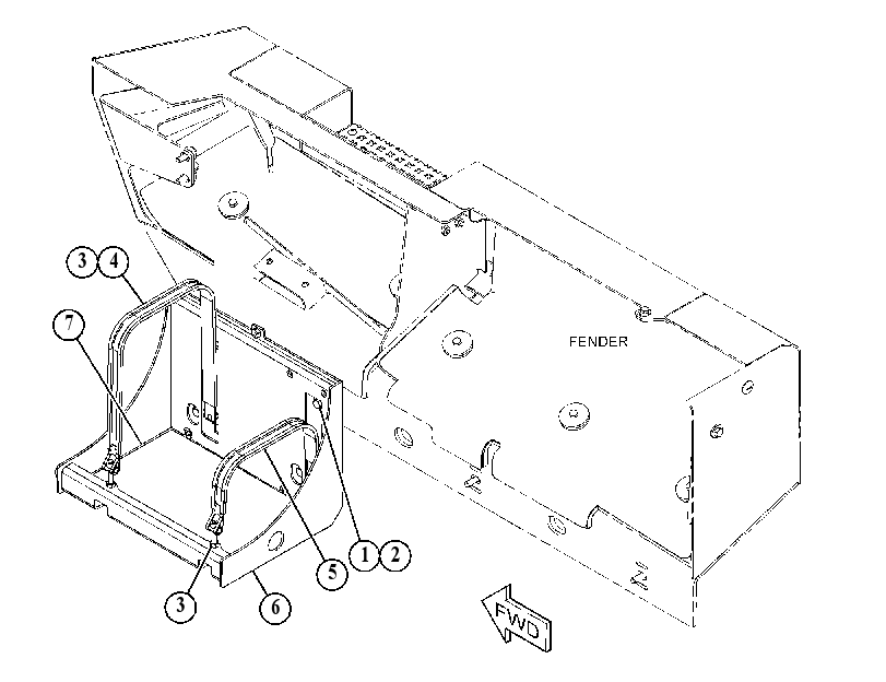 MOUNTING GP-DEF TANK 5043792 CAT