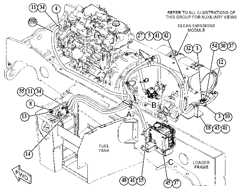 Трубопроводы AdBlue 4325904 CAT
