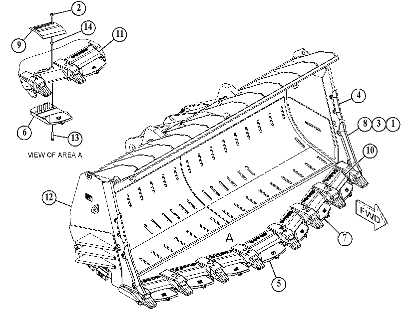 BUCKET GP-HEAVY DUTY ROCK 3517890 CAT