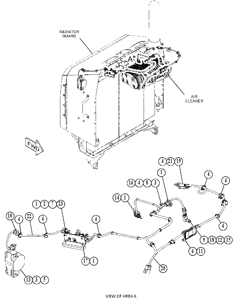 Проводка модуля AdBlue 4951368 CAT