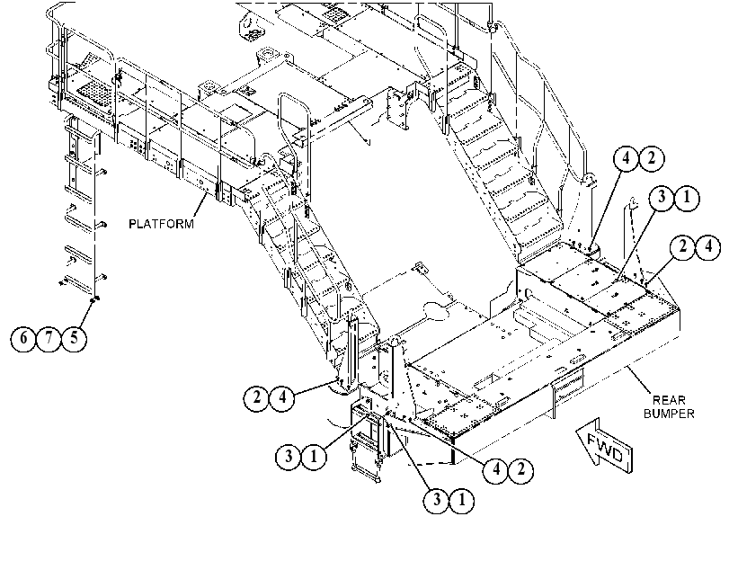 FASTENER GP-PLATFORM 4152848 CAT
