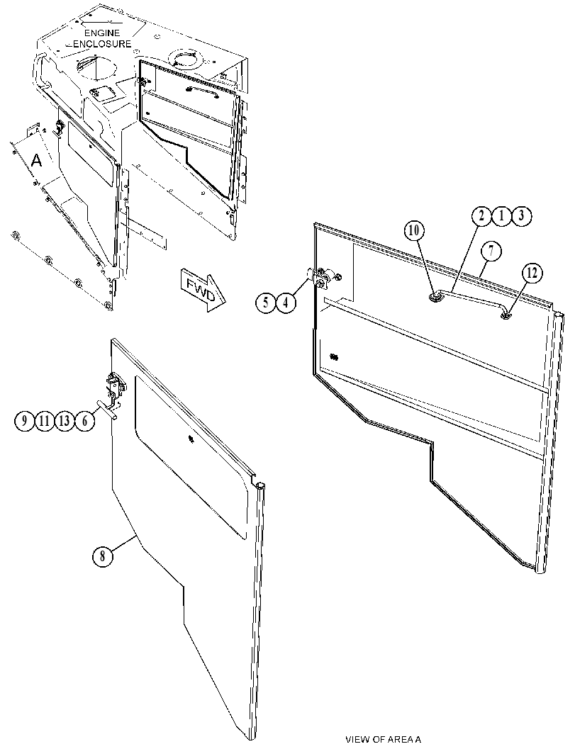 DOOR GP-HOOD 4244495 CAT