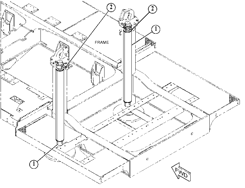 CYLINDER & MTG GP-HYDRAULIC 5037700 CAT