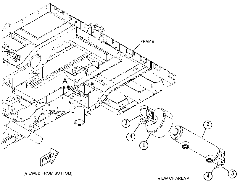 CYLINDER & MTG GP-HYDRAULIC 5037706 CAT