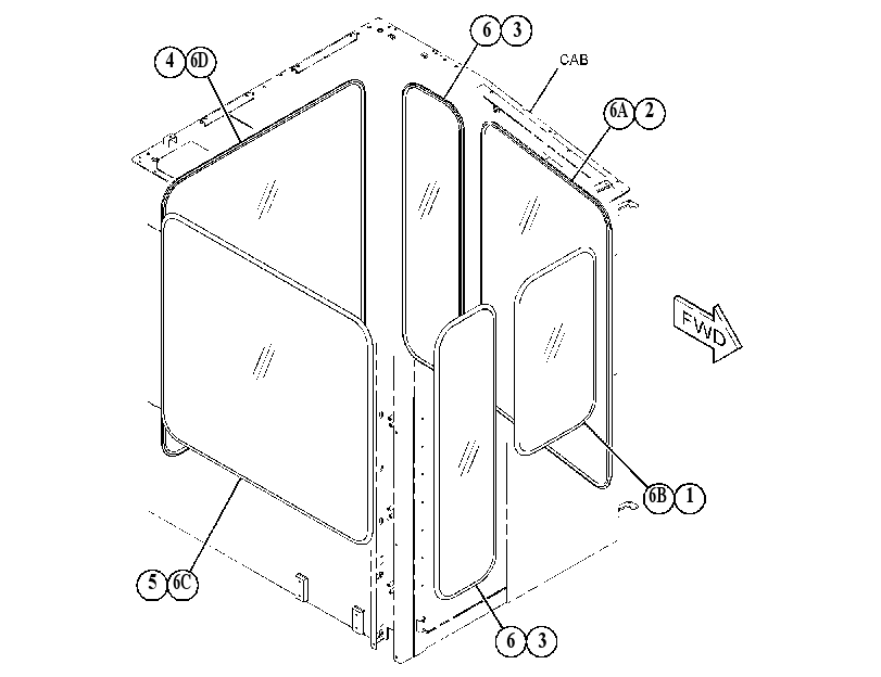 GLASS GP-CAB 4879022 CAT