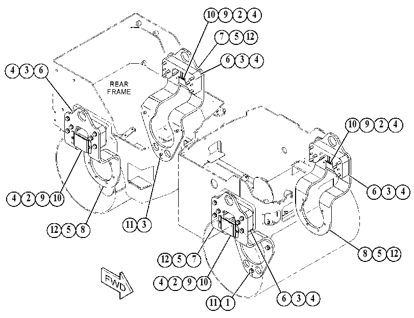 SUPPORT GP-DRUM 4856215 CAT
