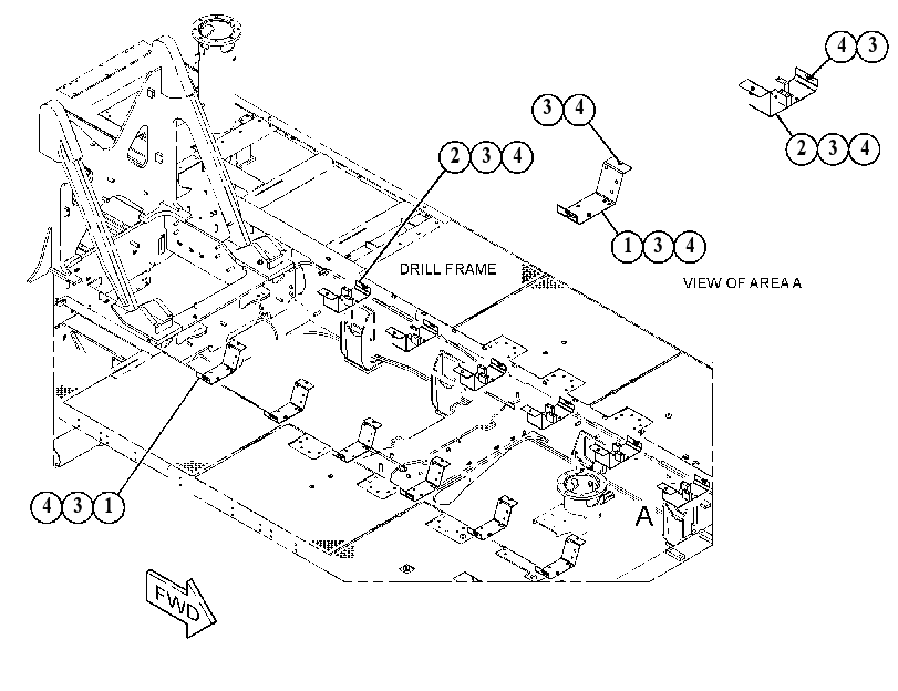 MOUNTING GP-HYDRAULIC LINES 5131640 CAT