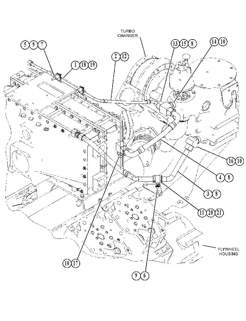 Трубопроводы водяные 5191946 CAT