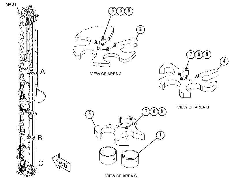 RETAINER GP-PIPE 5457858 CAT