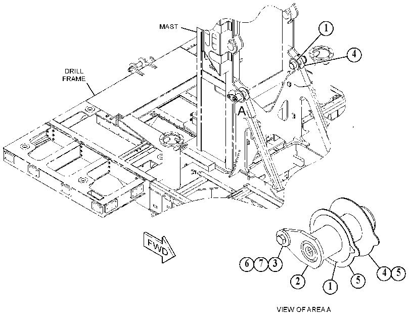 MOUNTING GP-MAST 5041460 CAT