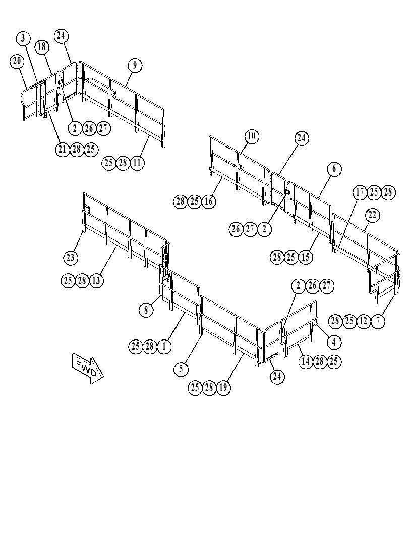 GUARDRAIL GP 5212799 CAT