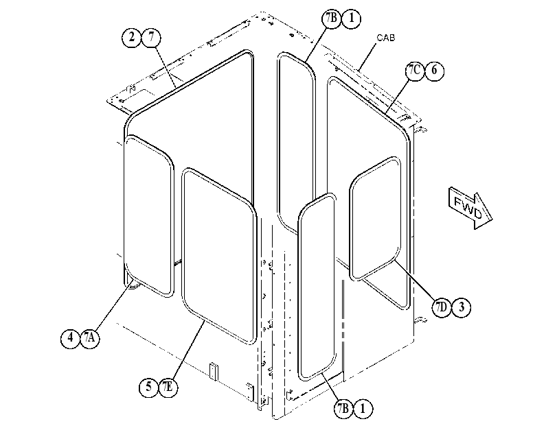 GLASS GP-CAB 5365524 CAT