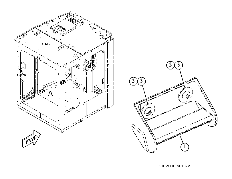FOOTREST GP 5389190 CAT