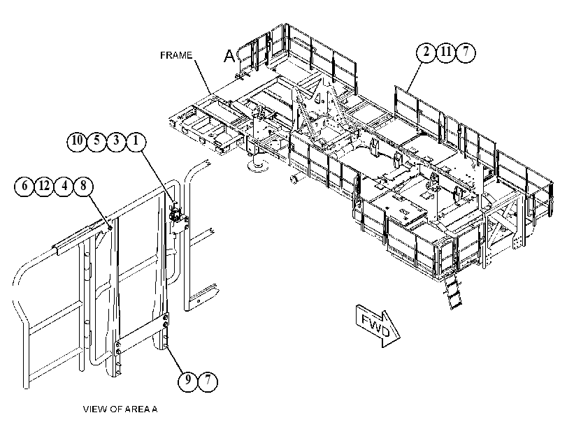 GUARDRAIL GP 5037738 CAT