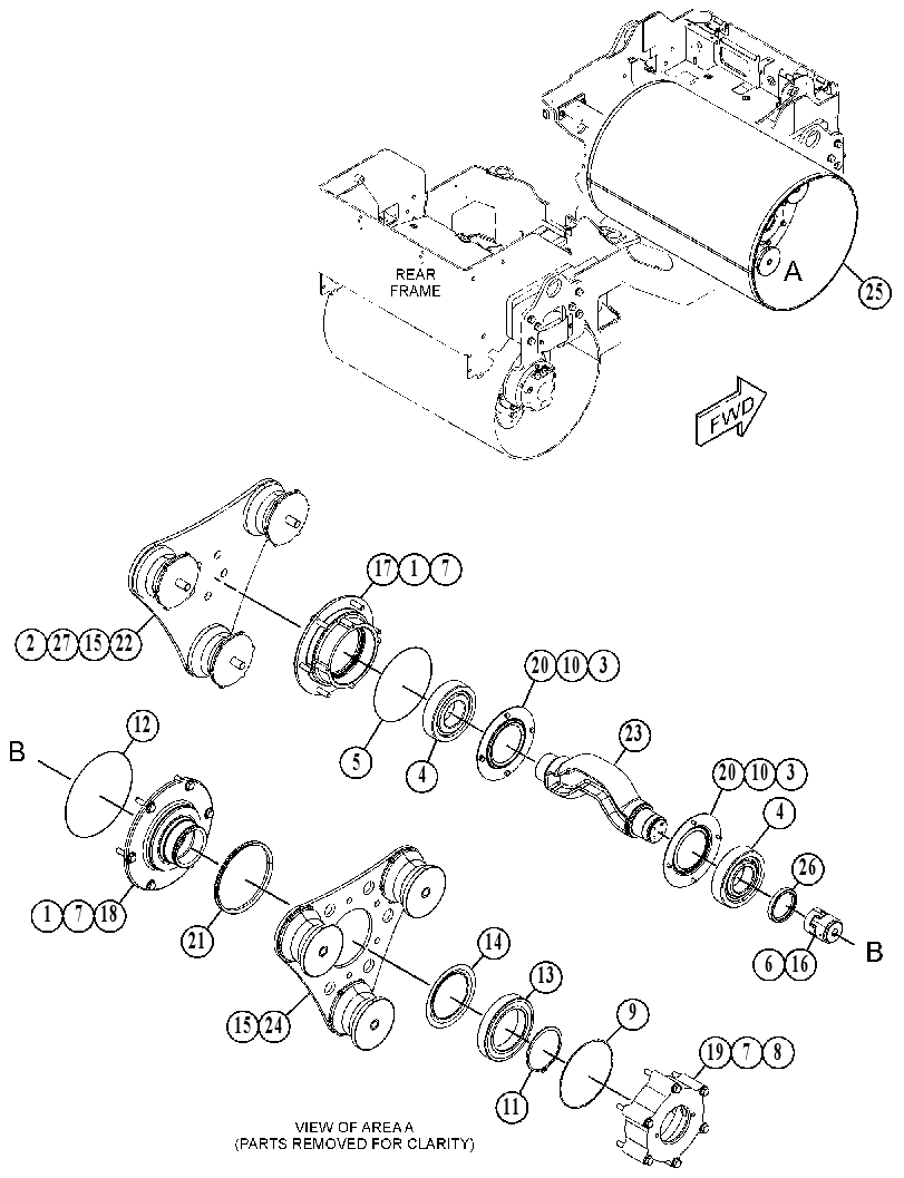 DRUM GP-DRIVE & VIBRATORY 4856225 CAT