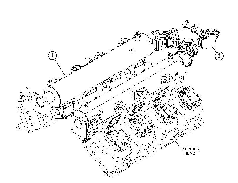 Коллектор выпускной 5191944 CAT