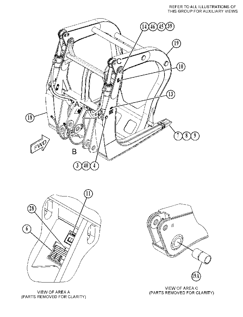 FORK GP-LOG 5126196 CAT