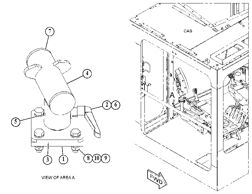 MOUNTING GP-DISPLAY 5230150 CAT