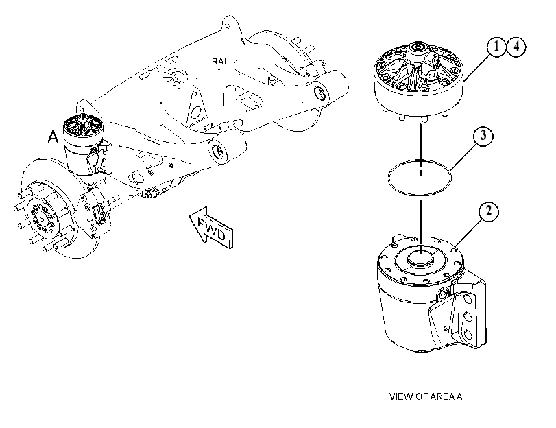 CYLINDER GP-AXLE LOCK 5356540 CAT