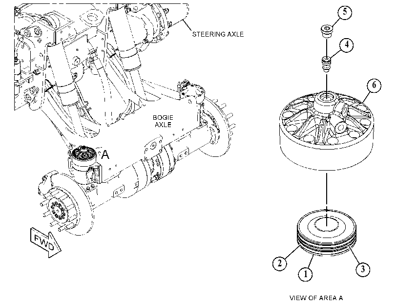 CAP GP-FRONT SUSPENSION HUB 5356532 CAT