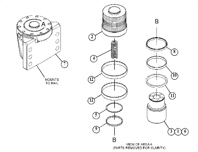 CYLINDER GP-AXLE LOCK 5356543 CAT