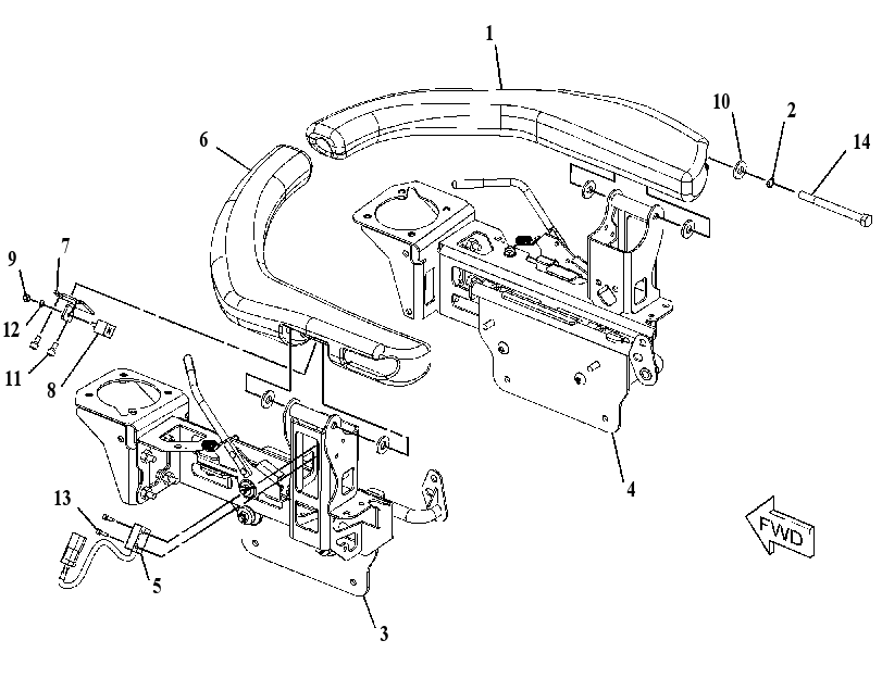 ARMREST & MOUNTING GP 3456185 CAT