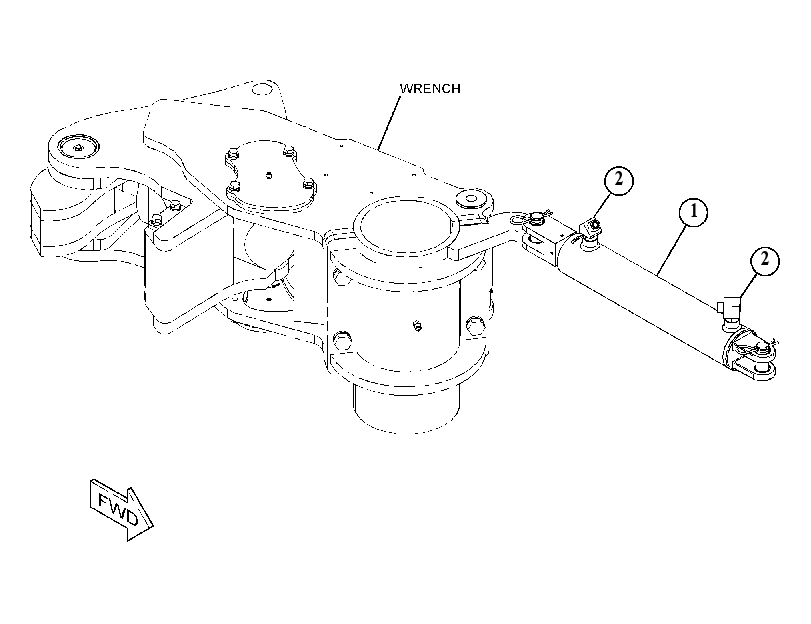 CYLINDER & MTG GP-HYDRAULIC 5044517 CAT