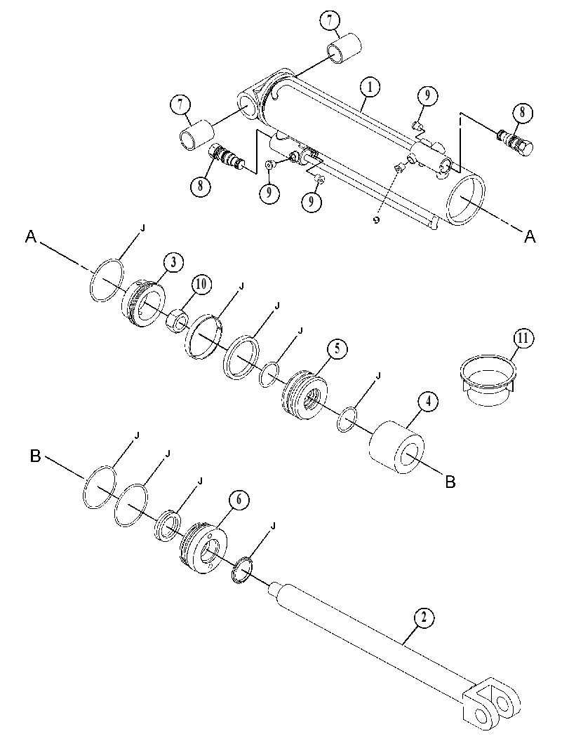 CYLINDER GP-FORK 5283030 CAT