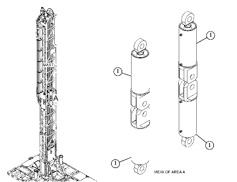 CYLINDER & MTG GP-HYDRAULIC 5037725 CAT