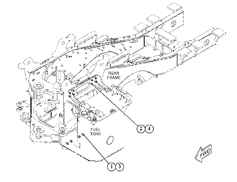 MOUNTING GP-FUEL TANK 3896478 CAT