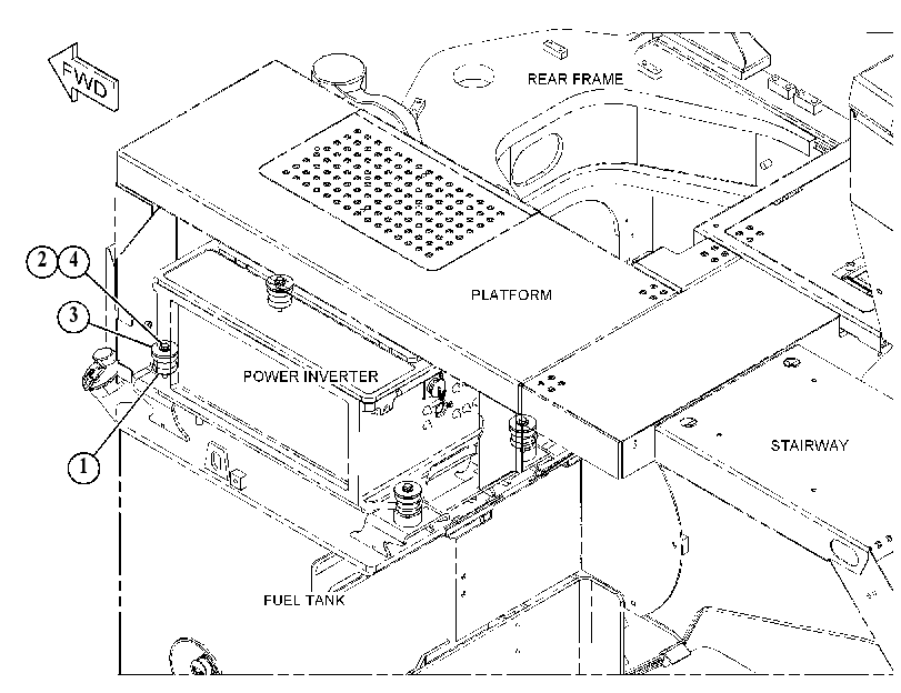 MOUNTING GP-TANK 3896758 CAT