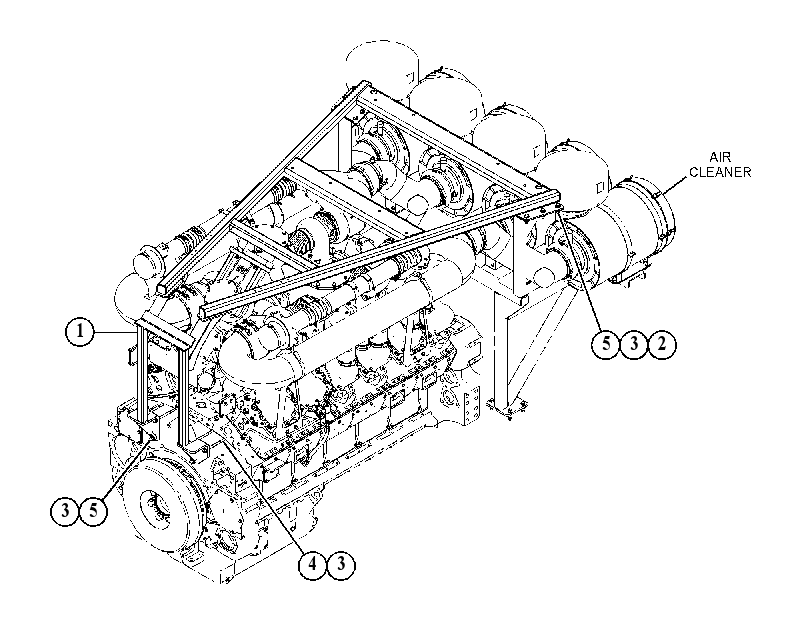 MOUNTING GP-MUFFLER 5434889 CAT