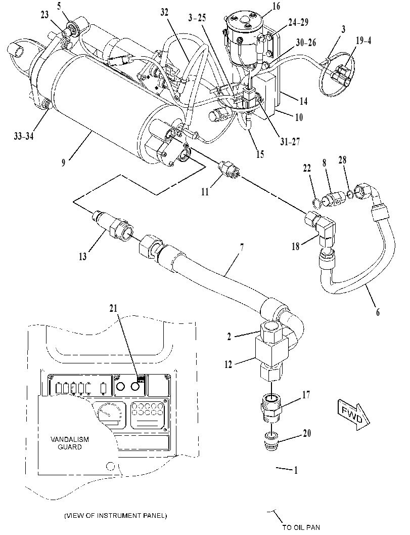 PRELUBRICATION AR-ENGINE 3863193 CAT