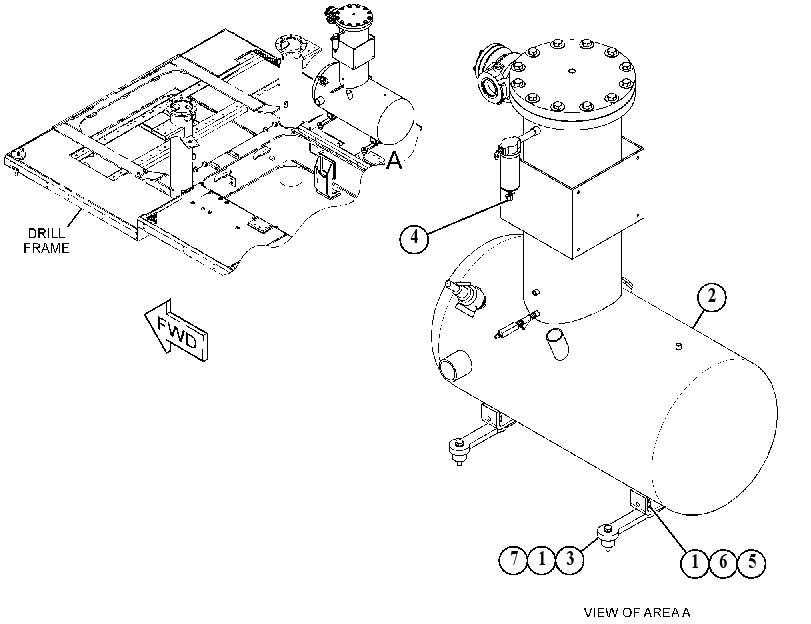 TANK & MTG GP-AIR 5126607 CAT