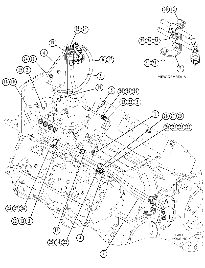 Трубопроводы топливные 5140615 CAT