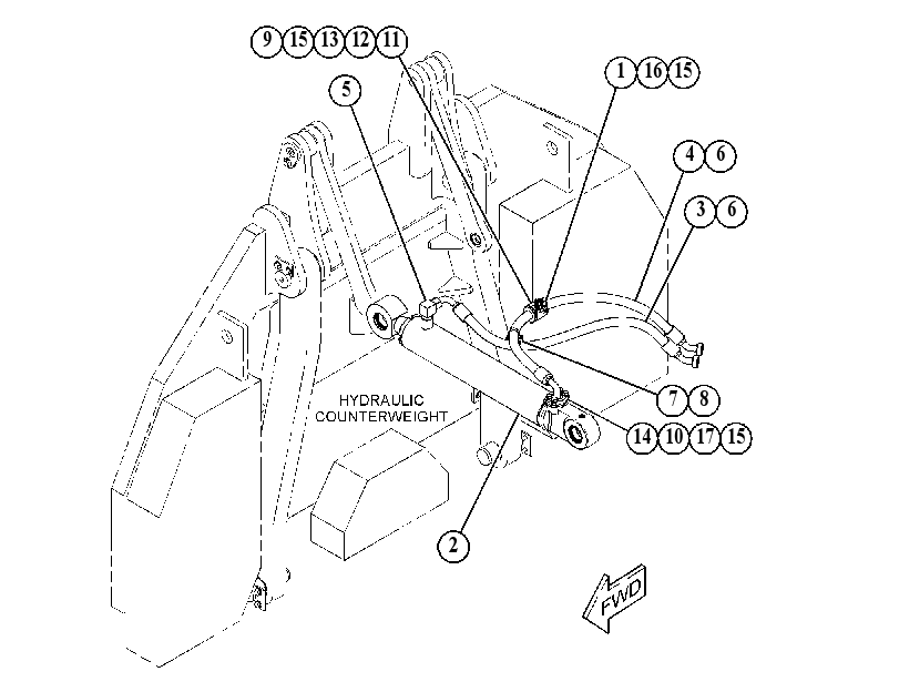 LINES GP-COUNTERWEIGHT 4826541 CAT