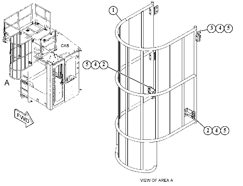 GUARDRAIL GP 4874729 CAT