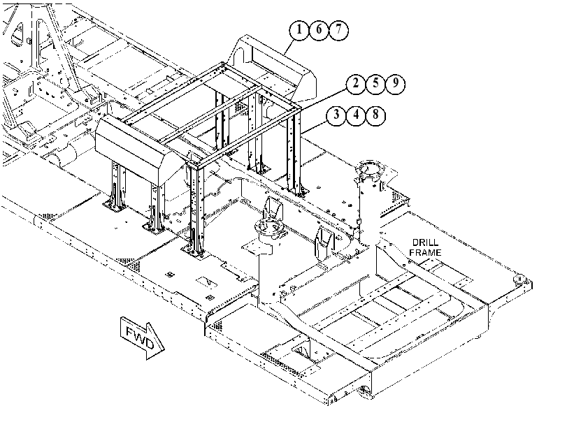FRAME GP-ENGINE 5037741 CAT