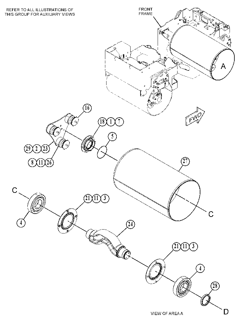 DRUM GP-DRIVE & VIBRATORY 4856325 CAT