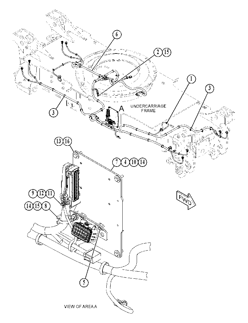 WIRING GP-UNDERCARRIAGE/SWIVEL 4809289 CAT