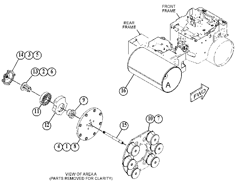 DRUM GP-DRIVE & VIBRATORY 4856320 CAT
