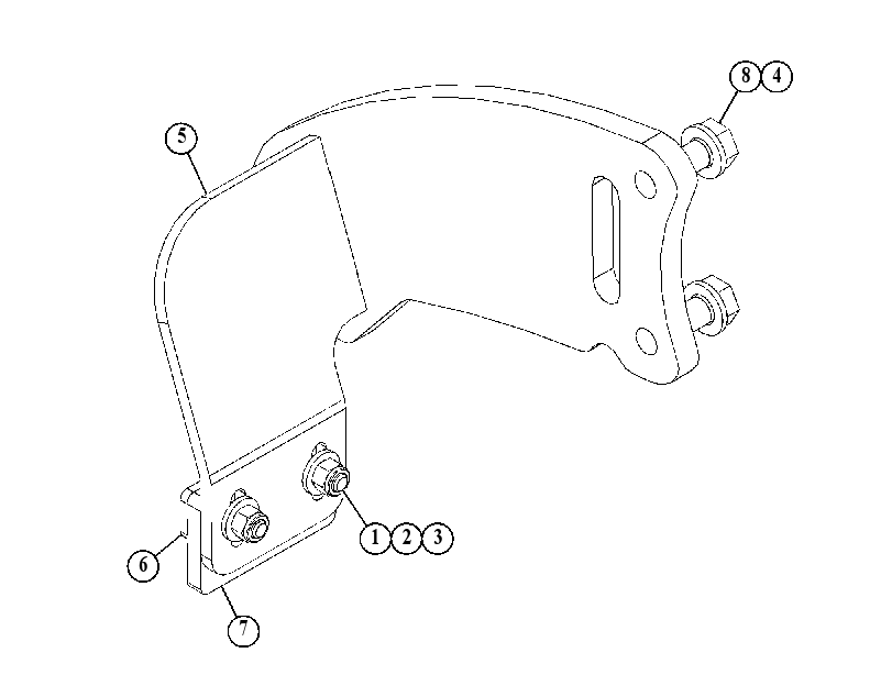 BRACKET AS 5404334 CAT